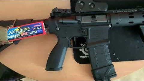 DSG 14:1 - 28tpa - 325fps - 11.1V Lipo Quick trigger response/rof test