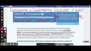 Ready Reading Level G Lesson 19 Part 1 Comparing and Contrasting Genres