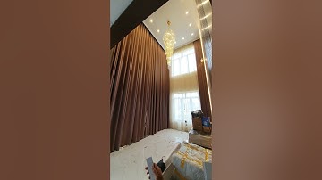 Thi công rèm thông tầng chiều cao siêu khủng lên tới 8m - Rèm Việt Thái