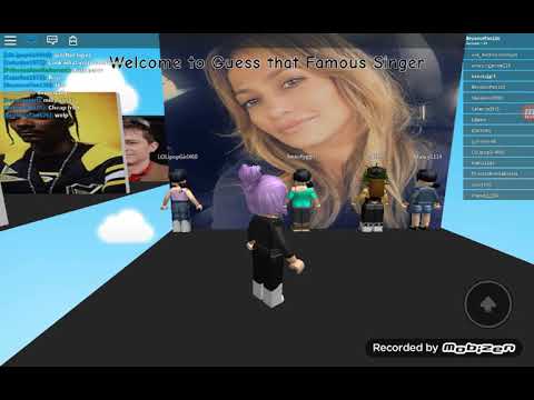 Guess That Famous Singer And Pop Songs On Roblox - 