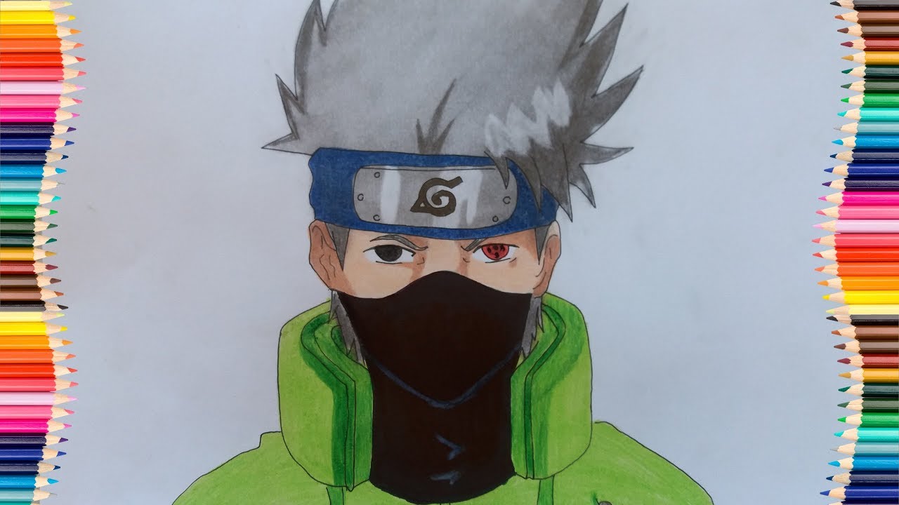 Como desenhar Kakashi (Naruto) passo a passo. How To Draw 