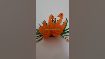 Làm mẫu decor đĩa thiên nga hoa hồng cực đẹp từ cà rốt để trang trí món ăn #shorts @mebaohan.official