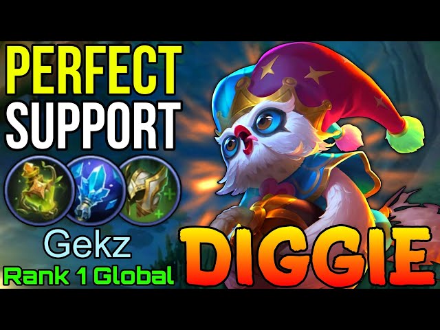 Perfect Support Diggie 100% Untouchable - Top 1 Global Diggie by Gekz - Mobile Legends class=