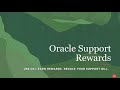 Overview of Oracle Support Rewards
