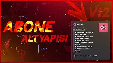 Discord Bot Abone Altyapısı V12