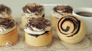 티라미수 시나몬롤 | 굽는 향이 다 해요… 커피+시나몬+초콜릿이 한 번에! | Tiramisu Cinnamon Rolls Recipe | Delicious Bread