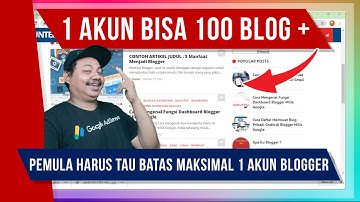 1 Akun Blogger Dapat Membuat 100++ Blog