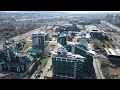 Drone flight across the USCE area. Belgrade. Serbia (HD quality)