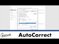 Using Auto Correct Options in Microsoft Word