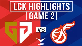 GEN vs KDF Highlights Game 2 | LCK 2024 Spring | Gen.G vs Kwangdong Freecs