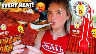 I Tried EVERY Level Of HEAT At Dave's Hot Chicken + NEW Fried Mozz!
