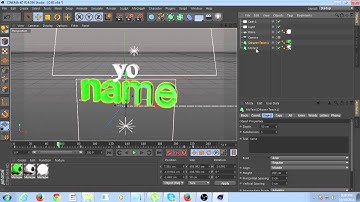 how to change text in cinema 4D