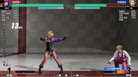 THE KING OF FIGHTERS XV - Athena B.phoenix arrow into ex.super psychic throw link parts