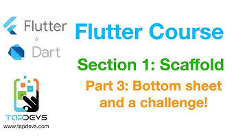 Flutter Course - Section 1 Scaffold - Part  3 Bottom Sheet