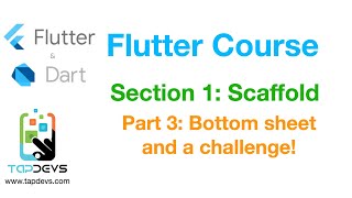 Flutter Course - Section 1 Scaffold - Part  3 Bottom Sheet