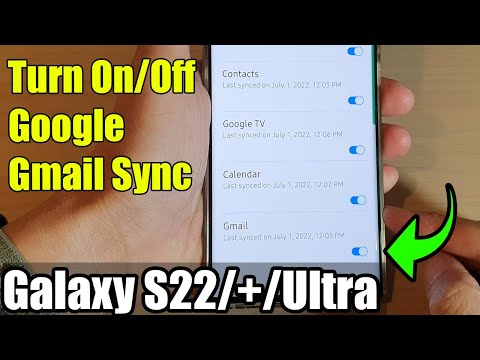 Galaxy S22/S22+/Ultra: How to Turn On/Off Google Gmail Sync