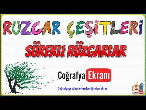 Rüzgar çeşitleri 1 - Sürekli rüzgarlar (Alize - Batı - Kutup rüzgarları)