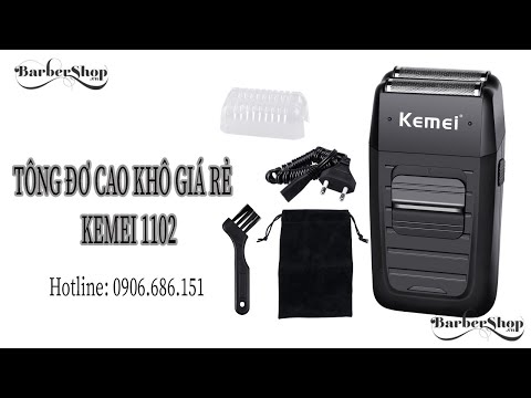 Máy Cạo Râu Cạo Trắng Chân Tóc Kemei 1102