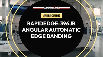 WOODTECH - MODEL - RAPIDEDGE-396JB - ANGULAR AUTOMATIC EDGE BANDING MACHINE #factoryshorts