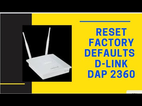 Reset Factory defaults D-Link DAP 2360 || Wireless Access Point || Hard reset D-Link DAP 2360