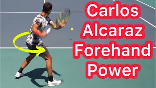 How Carlos Alcaraz Gets His Smooth Forehand Power (Pro Tennis Technique)