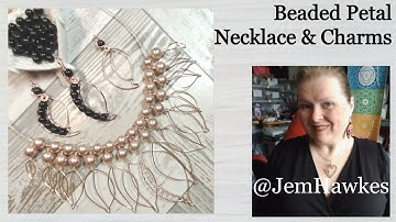 Create a Beaded Petal Pendant or Full Collar Free Tutorial by Jem Hawkes