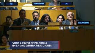 Voto a favor de Palestina en la ONU genera reacciones