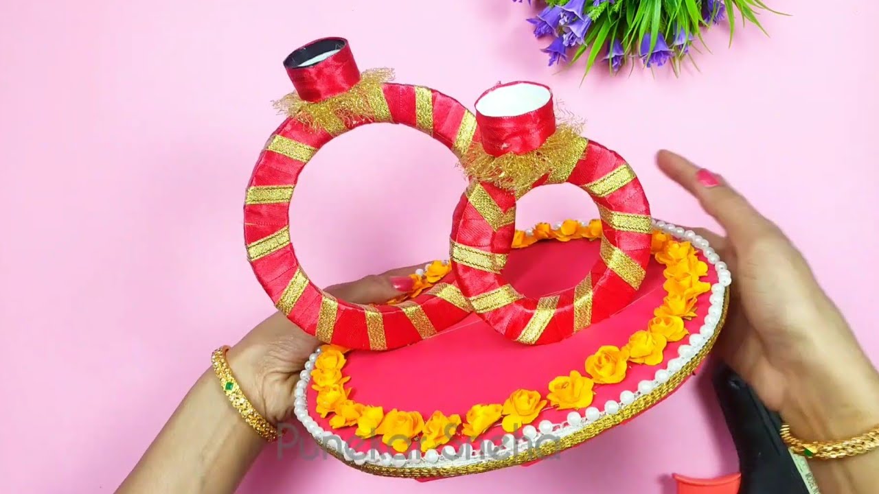 Engagement thali decoration ideas at home | Personalized wedding decor,  Engagement decorations, Bridal gift wrapping ideas