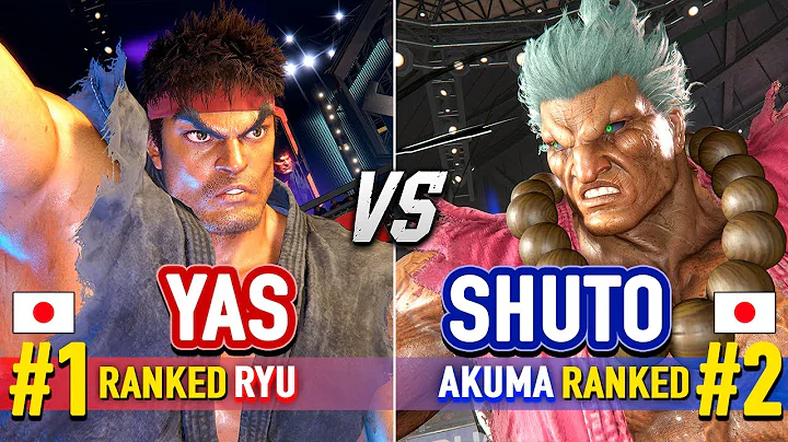 SF6 🔥 YAS (#1 Ranked Ryu) vs SHUTO (#2 Ranked Akuma) 🔥 Street Fighter 6 High Level Gameplay
