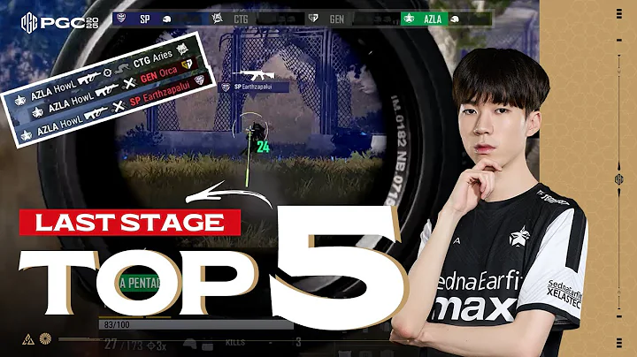 PGC 2025 | Last Stage Top 5 Highlights | PUBG