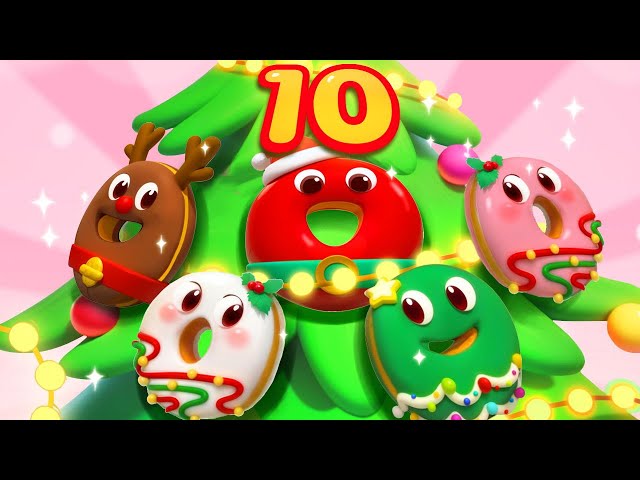 クリスマス☆小鳥さんドーナツ３set♡ 10このドーナツ🎅🎄Ten in the Bed🎅🎄クリスマスバージョン