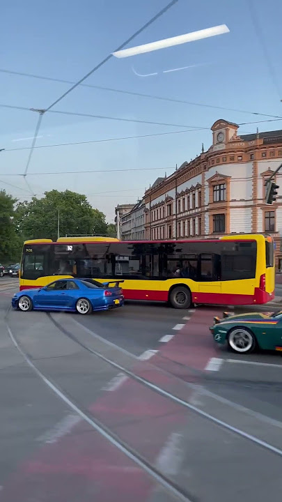 Spotting an R34 from a tram in poland