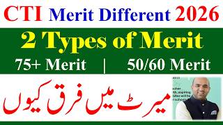 CTI Jobs 2026 Merit Difference in Colleges | CTI New Jobs 2026 | CTI Jobs 2026 Merit | CTI Jobs