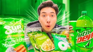 I Only Ate GREEN FOODS For 24 HOURS! (Terrible Idea..)