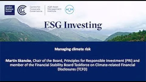 ESG Investing Session Three - Stephen Schaefer and...