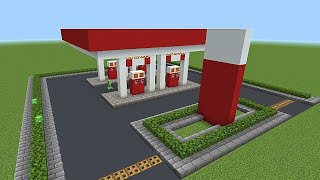 Minecraft How To Make A Gas Station Gas Station