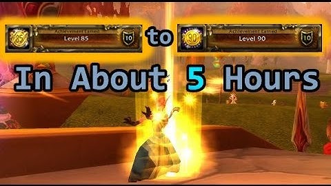 Leveling 85-90 In 5 Hours (Maybe 6)