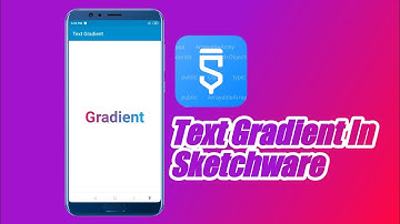 How to add gradient text in sketchware