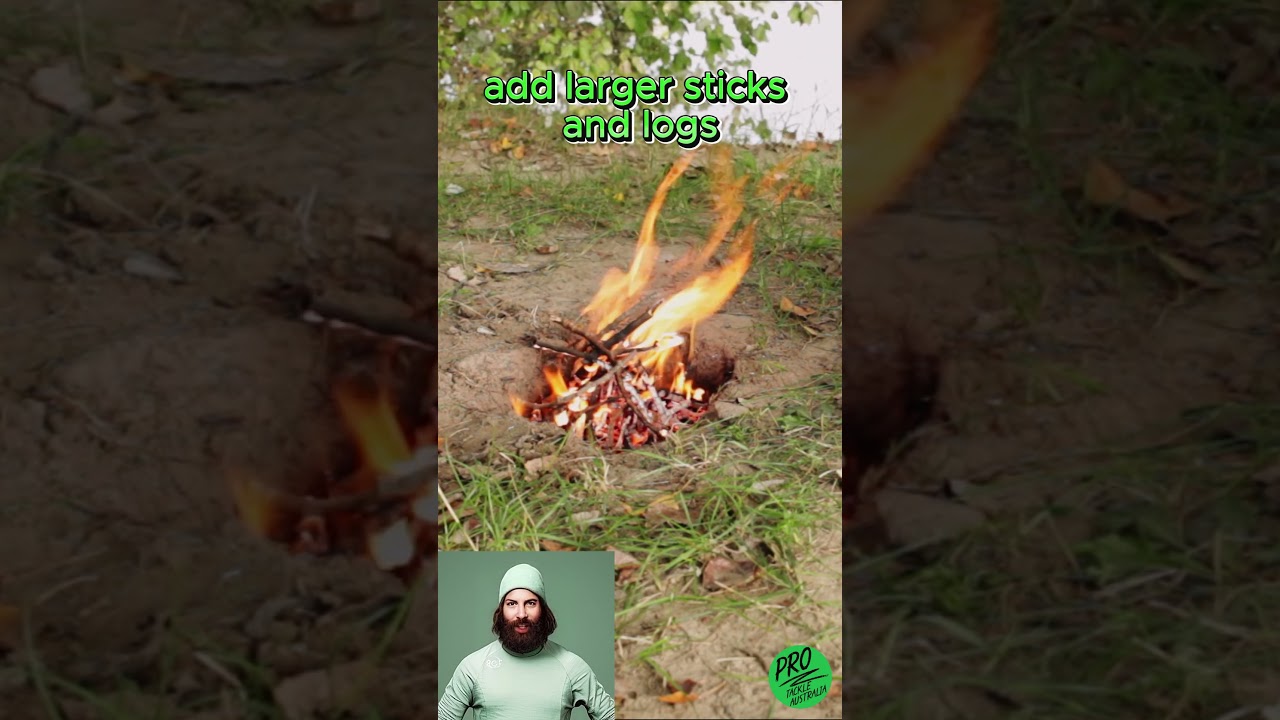 1 Minute How to start a camp fire!🔥 