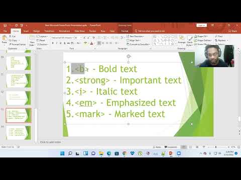 HTML5 - b, strong, i , em and mark tag
