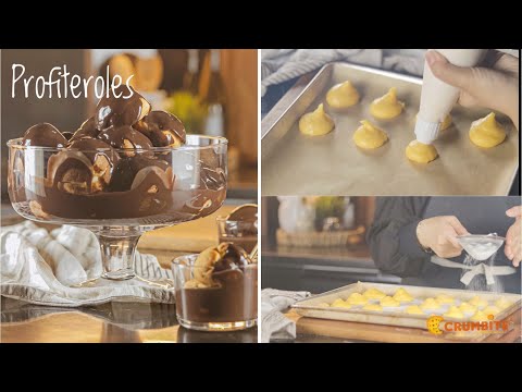 بروفيترول بصوص شيكولاته يجنن بأنجح واظبط طريقه والطعم خيالي