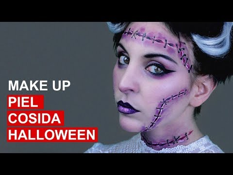 CÓMO HACER MAQUILLAJE DE PIEL COSIDA - LA NOVIA DE FRANKENSTEIN MAKE UP