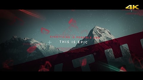 After Effects Template: This is Epic - Cinematic Slideshow