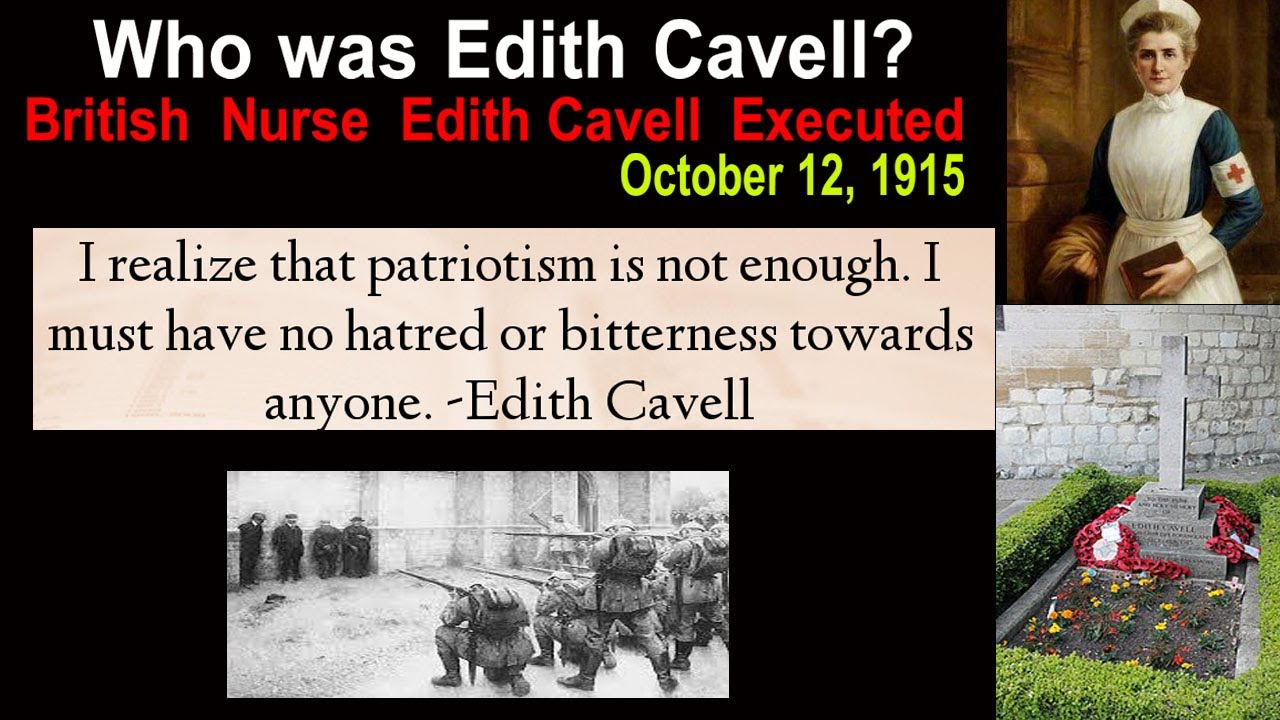 Inspirational moral stories |Motivational story| Who was Edith | Martyrdom of Nurse Cavell - YouTube