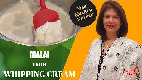 Malai from Whipping Cream | Make Malai at Home with Just Milk and Heavy Cream - Maa Kitchen Korner