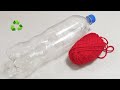 Amazing !! Perfect idea made of plastic bottles and wool - Recycling Craft ldeas - DIY Projects