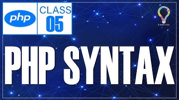 PHP Syntax in Urdu/ Hindi| etutor urdu | Lecture #5