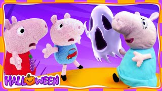 Peppa Pig A Eu Peur Du Fantôme Halloween Chez La Famille En Peluche. Vidéo Drôle Pour Enfants