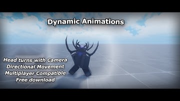 Free Dynamic Animation System Roblox Directional Movement and Head Turn with Camera (FOOT IK UPDATE)