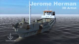 Split Barge "Leeuw" Turn Table